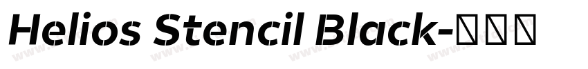 Helios Stencil Black字体转换
